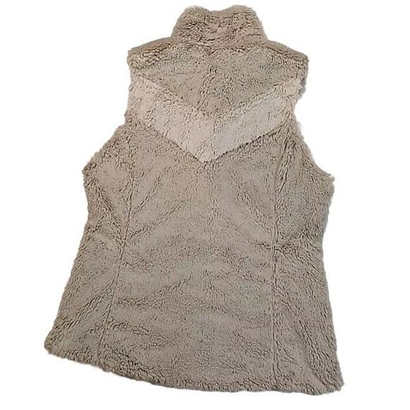 PATAGONIA Women's Pelage Fleece Fur Vest Bleached Stone Sz Small - Picture 3 of 10